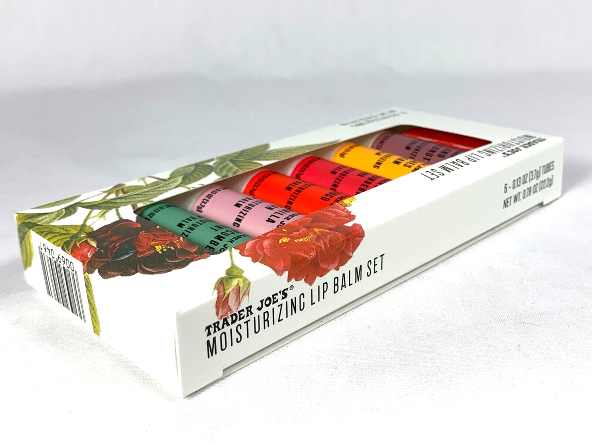TRADER JOE'S Moisturizing Lip Balm Soothe Dry Lips Set of 6