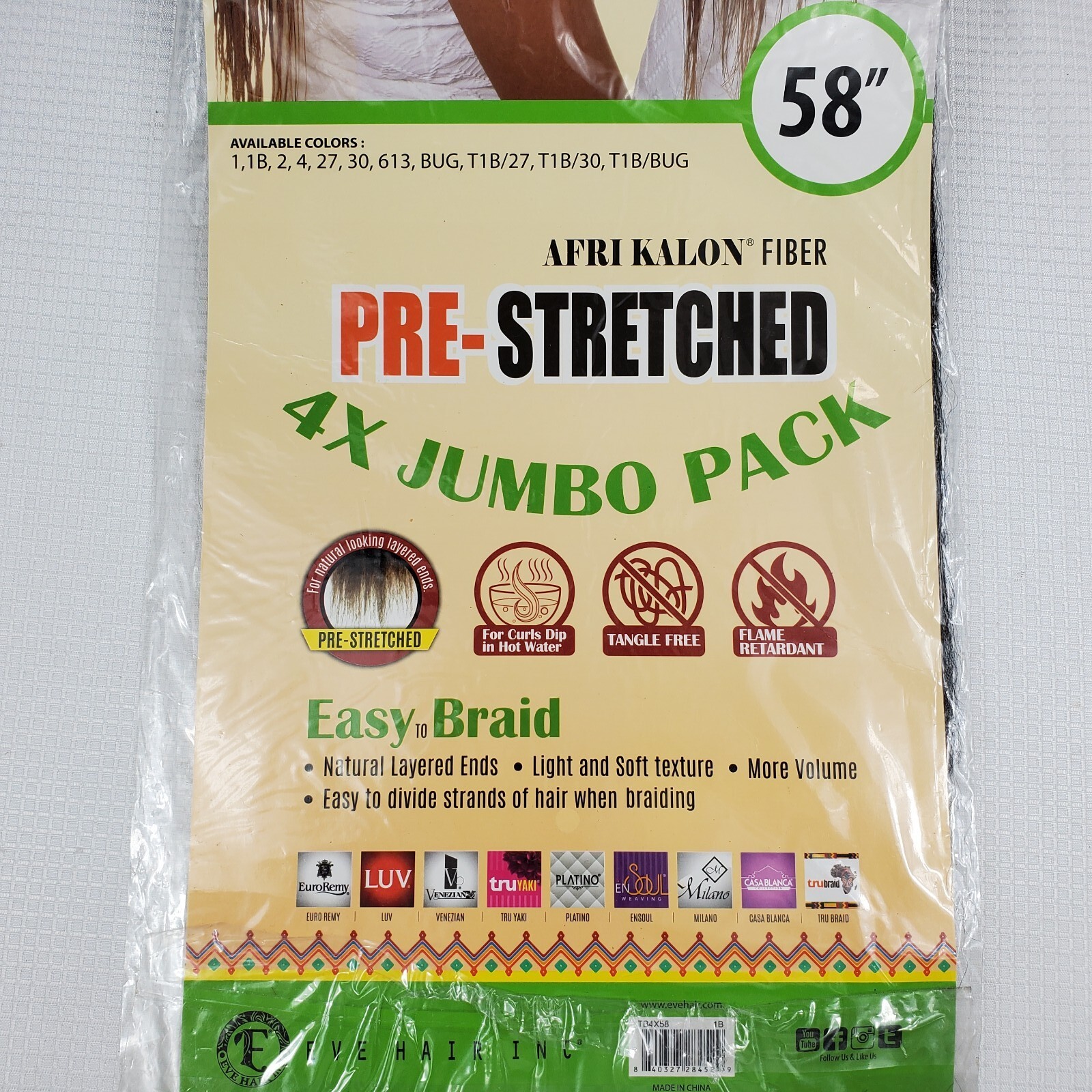 Tru Braid 4X Jumbo Pack Pre-Stretched Hair 58 1