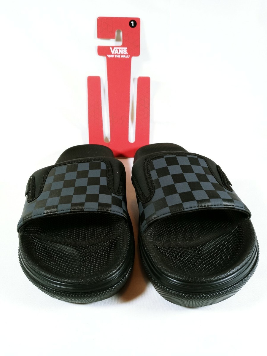 【Vans】☆サンダル☆ CHECKERBOARD LA COSTA SLIDE-ON SANDAL Vans | La Costa Slide-On Checkerboard Black/Black Sandals