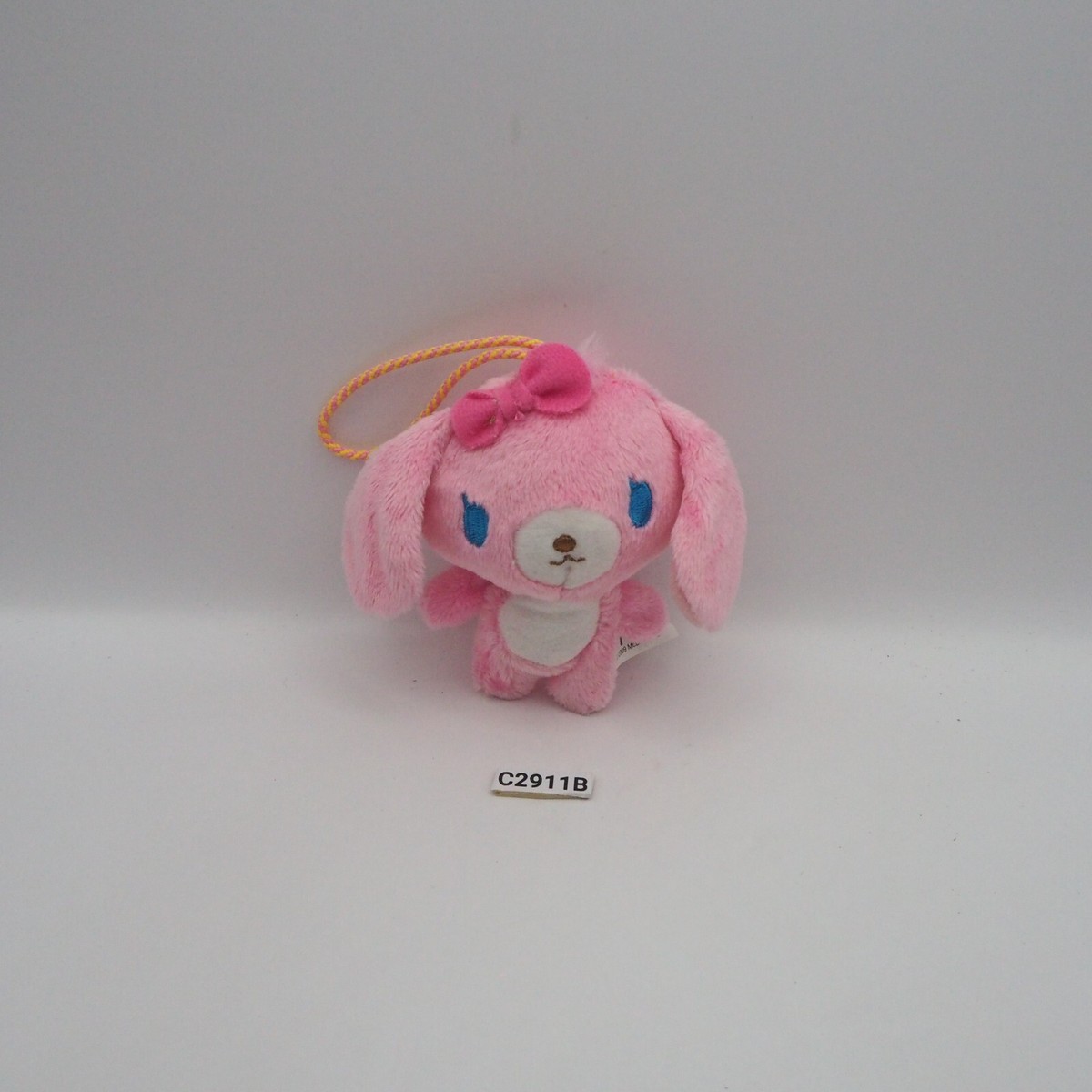 Merry Thought ピンク ぬいぐるみ 2009年製　サイン入り Sugarbunnies Momousa C2911B Sanrio McDonald's 2009 Mascot 3.5