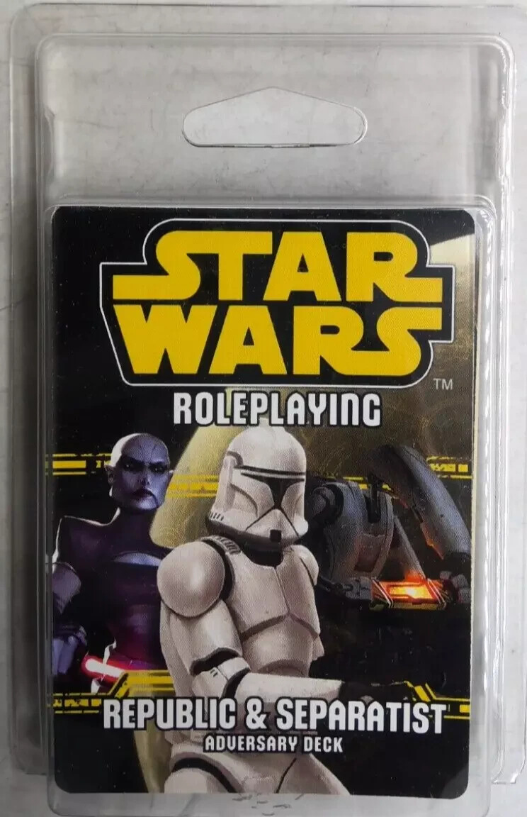 Star Wars Roleplaying Card Game Expansion Republic and Separatist Adversary Deck