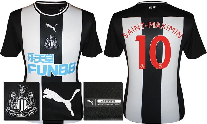 Kit Newcastle United Saint Maximin Jersey 2020-21 Newcastle Home
