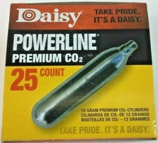 Daisy Powerline Premium CO2 Cartridges 25 Pack