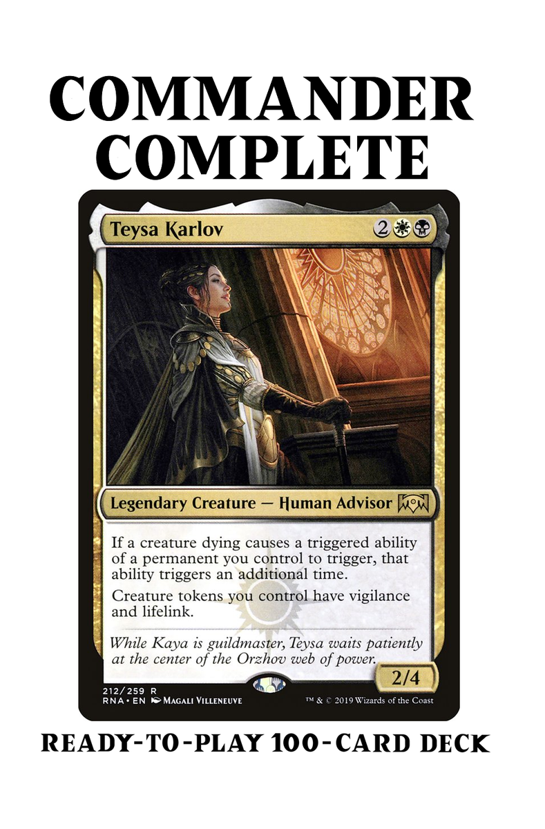 Teysa Karlov CREATURE SACRIFICE TOKENS ORZHOV MTG Custom Commander
