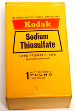 KODAK SODIUM THIOSULFATE- USEABLE AND COLLECTIBLE-1 POUND
