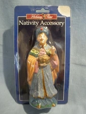 HOLIDAY TIME CERAMIC NATIVITY FIGURE~WISEMAN W/URN~#663609~NEW ~REPLACEMENT
