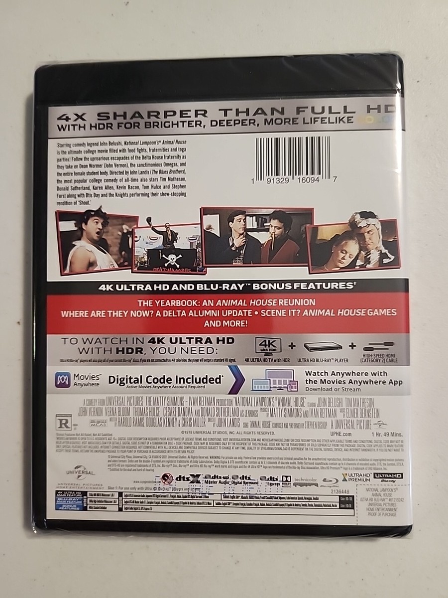 National Lampoon's Animal House (Ultra HD, 1978) 191329160947| eBay