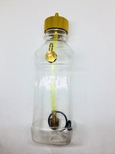 260ml cc 9oz Clear Fuel Tank with Metal Cap for RC Airplane Gasoline Engine US