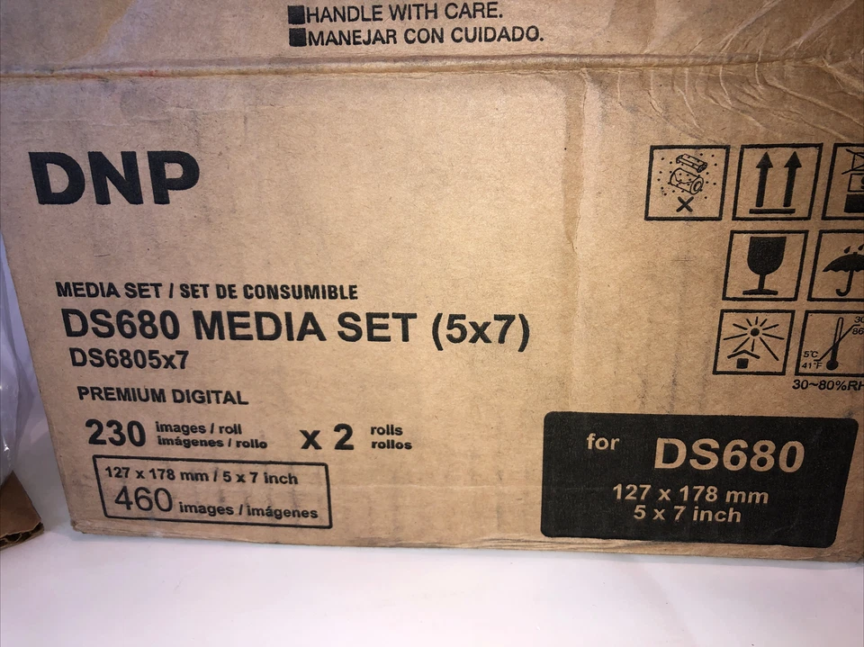 DNP DS690 MEDIA SET(5x7) PREMIUM DIGITAL 230 IMAGES ROLL  X 2 = 460 Images New! - Image 3 of 4