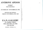 ANTHONY APESOS EXHIBIT INVITATION “DEPARTURE” FREE SHIPPING — photo 2