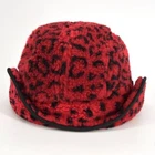 Casquette de camp polaire léopard SUPREME 17FW cache oreille rouge circonférence de la tête 23