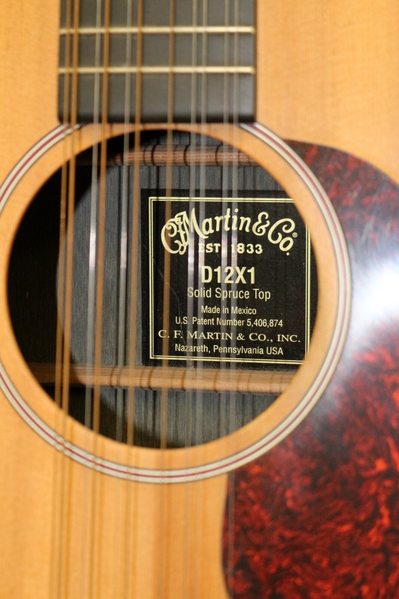2009 Martin D12X1 12-String Acoustic Guitar Solid Spruce Top