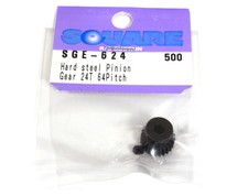 Square R/C Hard Steel Pinion Gear 64-pitch 24T