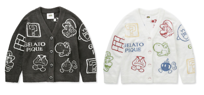 GELATO PIQUE Super Mario WomenBaby Moco Assorted Jacquard Cardigan