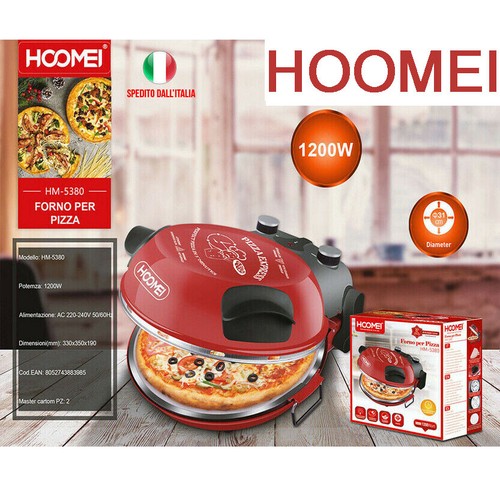 PIASTRA PER PIZZA FORNO ELETTRICO 1200W HOME PARTY PIZZA MAKER EXPRESS  HM-5380 | eBay