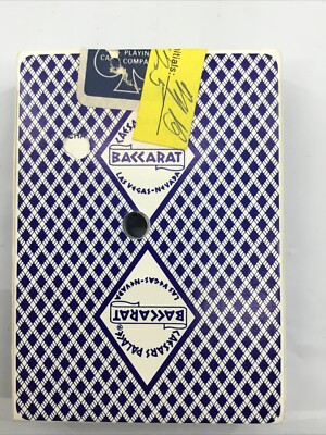 Caesars Palace Baccarat Playing Cards Casino Las Vegas Nevada Sealed Blue Deck
