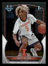 2022-23 Bowman University Chrome #55 Skyy Clark Rookie Illinois Fighting Illini