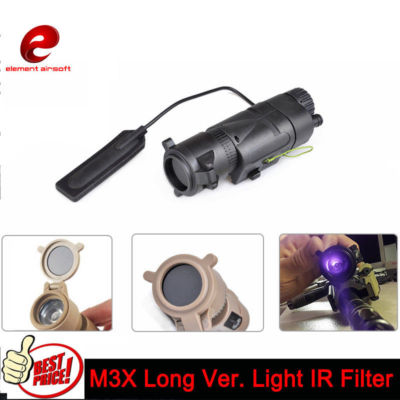 Tactical M3X Flashlight illiuminator Light Torch With IR Filter