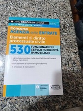Libro Concorso Agenzia Delle Entrate 530 Funzionari per Servizi Pubblicità Immob