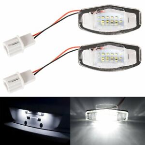 2X 18 LED License Plate Light For Acura For Honda Accord Civic For Odyssey