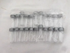 22Pcs 5ml Plastic Test Tubes Screw Cap Bottles Chemistry Supplies + Craft + Sewi