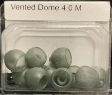 1 Box Of Medium Vented Domes 4.0 M For Phonak Marvel Hearing Aids 10 Domes Total