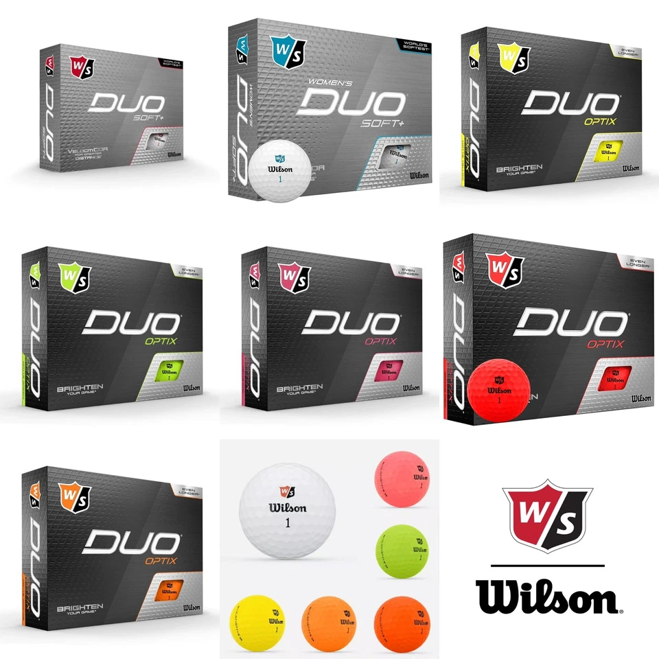 WILSON STAFF DUO SOFT GOLFBÄLLE - 12ER PACK