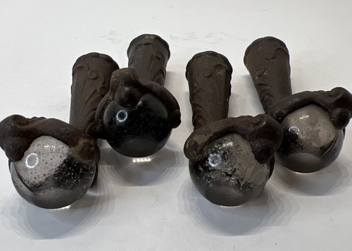 Antique Cast Iron Furniture Foot Glass Ball Claw Feet Piano Stool Hardware Lot 4 - Picture 2 of 11