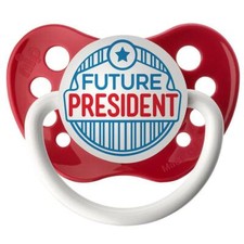Future President Pacifier - Red Paci - 0-16 months - Ulubulu - Unisex Binky
