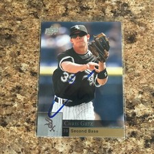Chris Getz Signed 2009 Upper Deck Auto Chicago White Sox