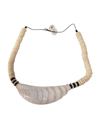 Hand made bone tribal necklace Kenya.