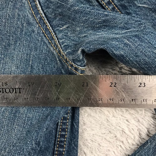 Chaqueta Levis Trucker Para Hombres S Azul Desteñido Denim Jean Abotonado Tipo 3 Abrigo - Imagen 11 de 11