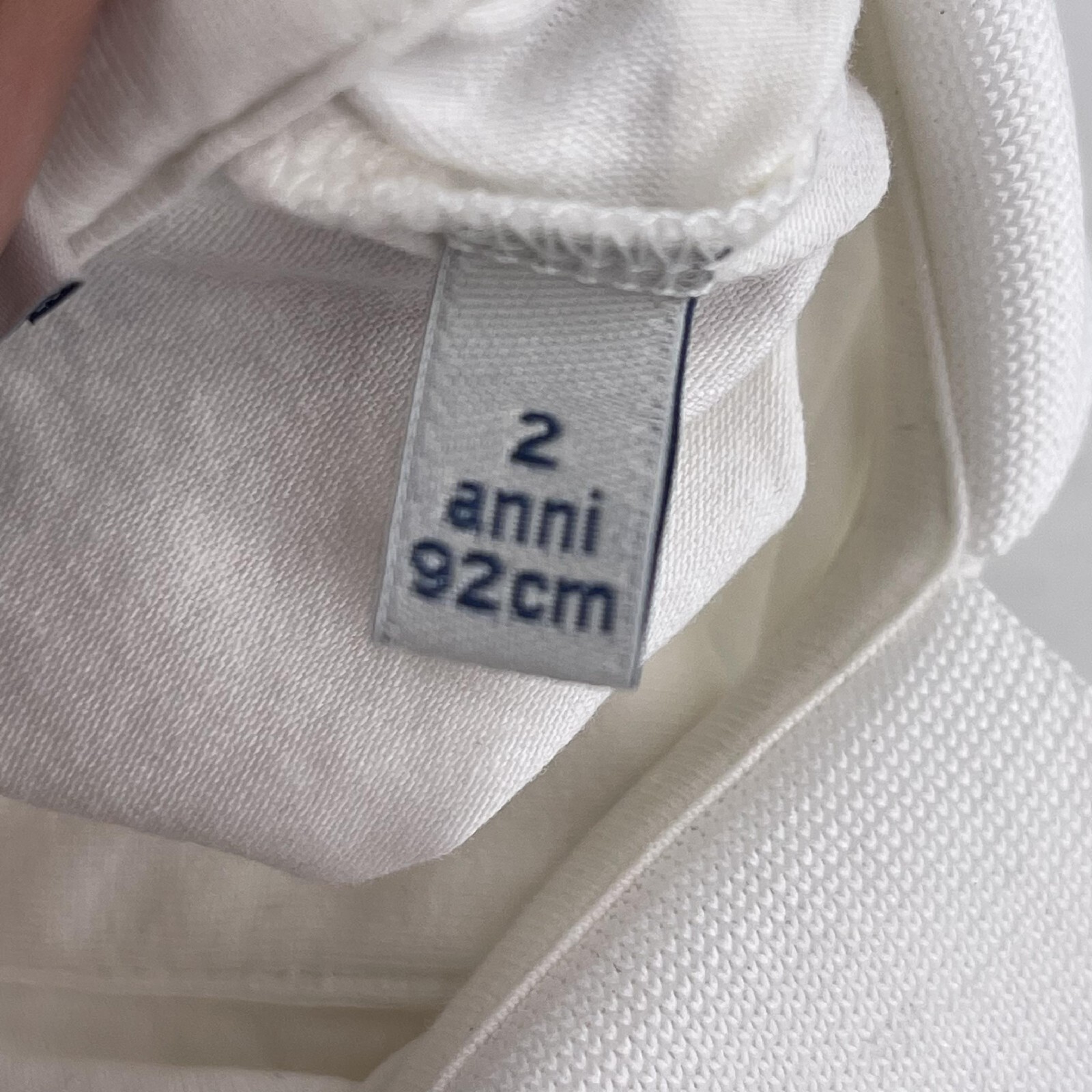 MONCLER infant  JR Logo lettering baby dress Size 2 Baby 2T Snap White shirt  thumbnail 8