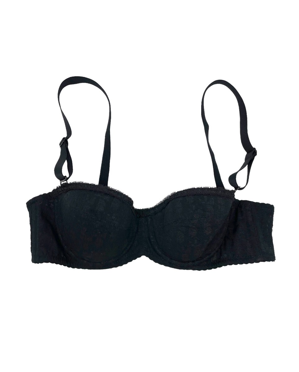 Christian Dior Vintage Trotter Monogram Bra Top #A65 Black