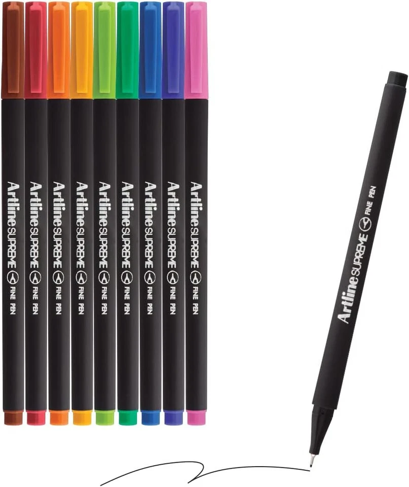 Artline Supreme Fine Pen 0.4mm Vivid Colours Fineliners Technical Drawing X 10 - Image 2 of 4