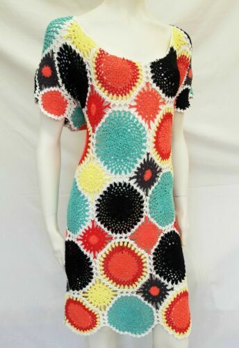 Rat & Boa crochet knit rainbow dress | eBay UK