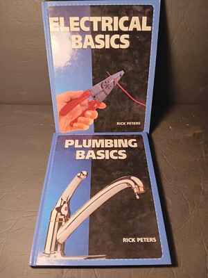 HOME IMPROVEMENT / REPAIR ELECTRICAL & PLUMBING BASICS - RICK PETERS HC BOOK LOT