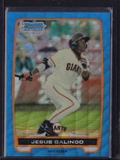 2012 BOWMAN CHROME PROSPECTS BLUE WAVE REFRACTOR JESUS GALINDO #BCP16 GIANTS