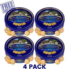 Royal Dansk Danish Cookie Selection, No Preservatives or Coloring, 12oz, 4 Pack