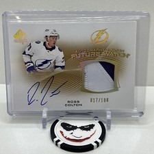 2021-22 UD Sp Authentic Ross Colton Future Watch Autographed Patch 🔥 # 017/100