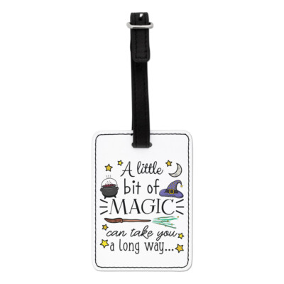 Gift Base Zauberhaftes Acrylic Foto Block Luggage Tag Hexe Zauberer