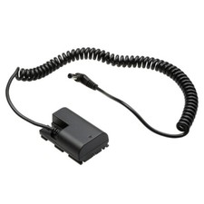 Decoded LP-E6 Dummy Battery DR-E6 DC Coupler Cable for Canon 5D4 7D2 90D R5
