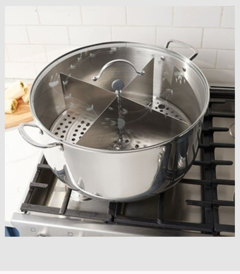 princess house STAINLESS STEEL COOKWARE Classic 32Qt Tamalera with