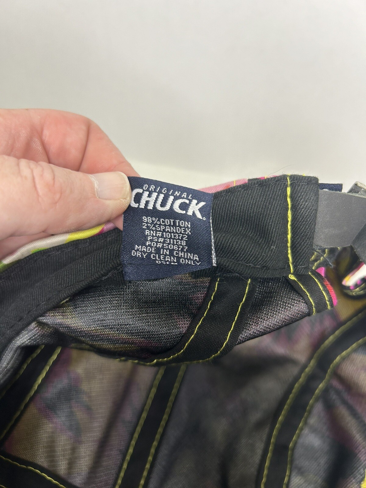 Original Chuck 5 Panel Strapback Hat Adjustable B… - image 7