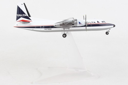 HERPA (HE571142) DELTA FH227 ESCALA 1:200 MODELO DE METAL FUNDIDO CON ENGRANAJE Y SOPORTE - Imagen 3 de 4