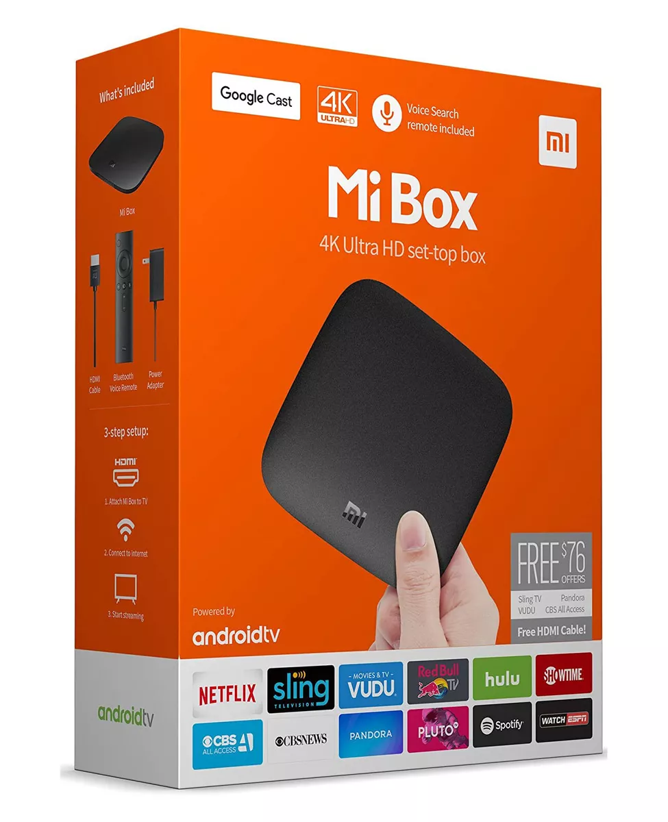 Xiaomi Mi Box S 4K Android TV Streaming Media Player with