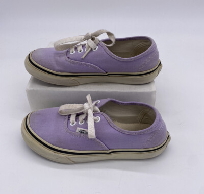 VANS Authentic Off The Wall Kids Girls Size Shoes Purple Low Top  Sneakers