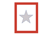 4" us military silver star flag family member wounded sticker decal usa made