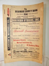 Robinson's Delaware County Ohio Rural Directory 1969 Genealogy
