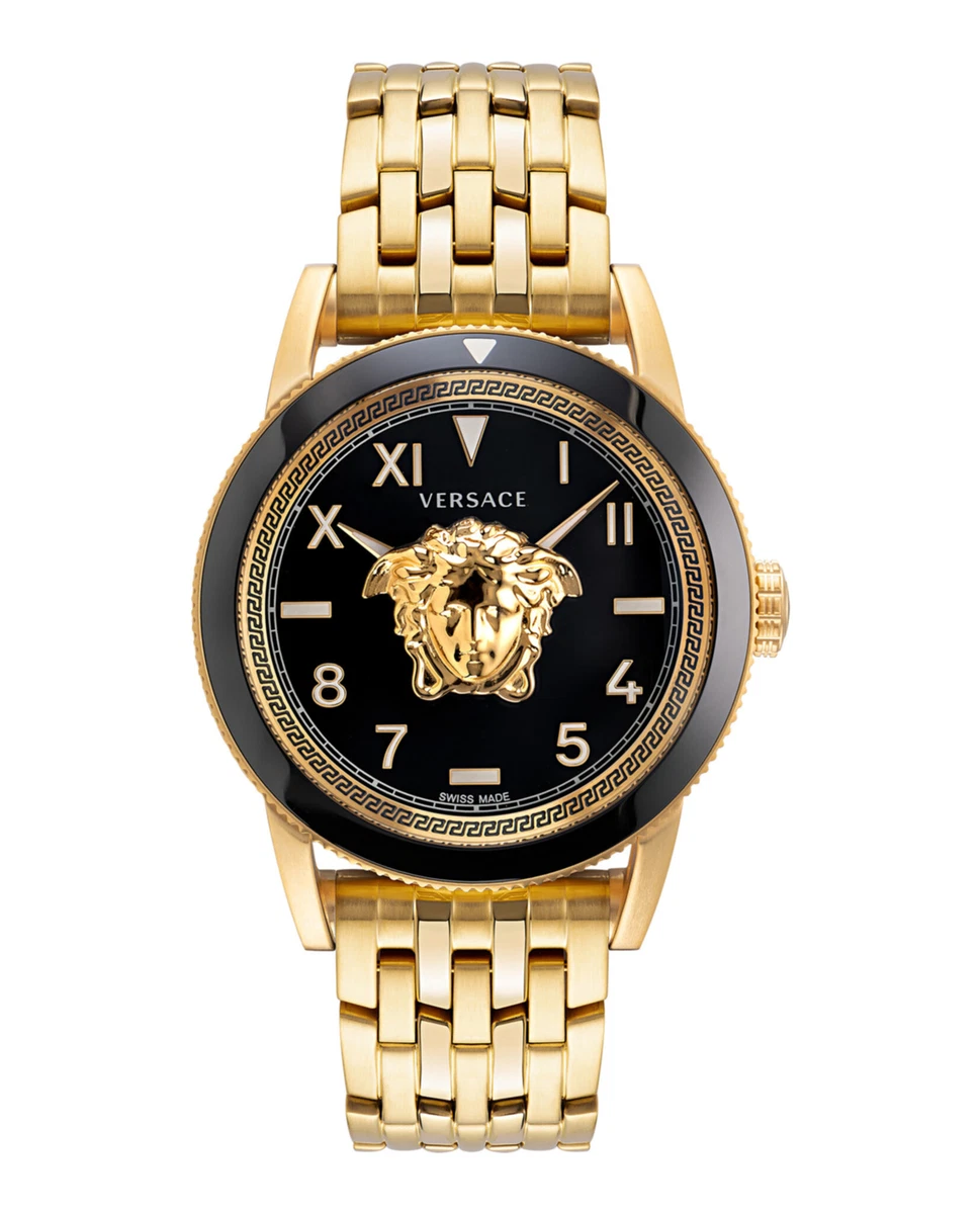 Versace mens gold watch hot sale